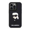 Karl Lagerfeld 3D Rubber NFT Ikonik - Coque pour iPhone 14 Pro (Noir)