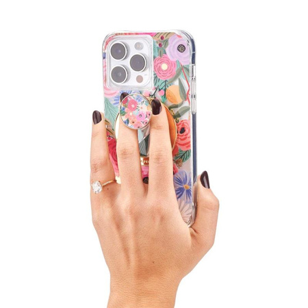 Case-Mate Magnetic Mini Grip - MagSafe finger holder with stand function (Garden Party Blush)