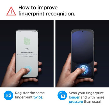 Spigen GLAS.TR EZ FIT 2-Pack - Tempered glass for Samsung Galaxy S24 FE (2 pieces)