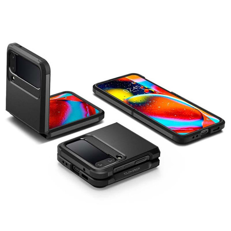 Spigen Tough Armor - Etui pour Samsung Galaxy Z Flip 4 (Noir)