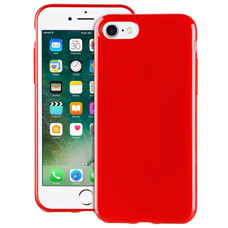 PURO Sunny Kit - Etui pour iPhone SE (2022 / 2020) / 8 / 7 + lunettes de soleil pliables (rouge)