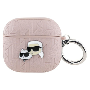 Karl Lagerfeld Monogramme Karl & Choupette Head - Étui AirPods 4 (rose)