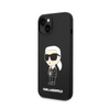 Karl Lagerfeld Silicone Ikonik MagSafe - Hülle für iPhone 15 Plus / 14 Plus (schwarz)
