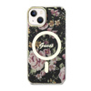 Guess Flower MagSafe - Coque pour iPhone 14 Plus (Noir)