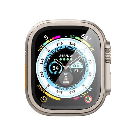 Spigen Glas.TR Slim Pro - Tvrzené sklo pro Apple Watch Ultra 49 mm (Titanové)