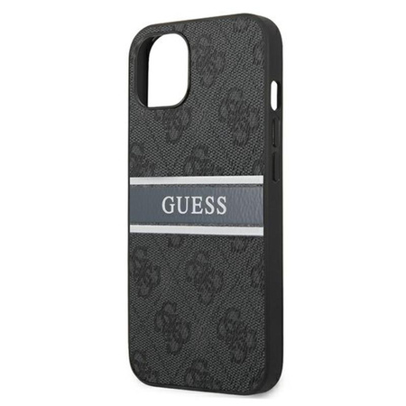 Guess 4G Printed Stripe - Coque pour iPhone 13 (gris)
