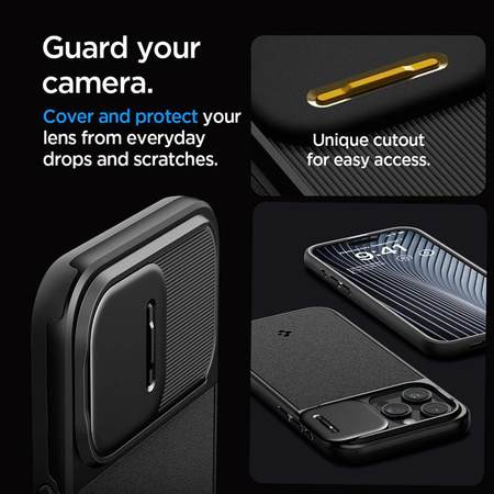Spigen Optik Armor MagSafe - Étui pour iPhone 15 Pro (Noir)