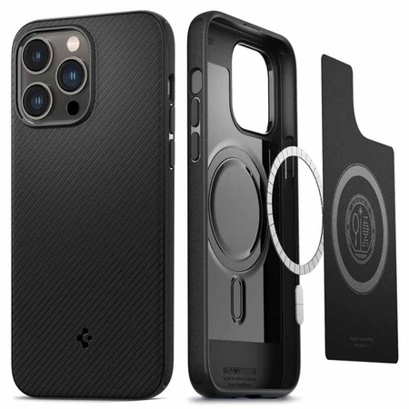 Spigen Mag Armor - Gehäuse für iPhone 14 Pro (Schwarz)