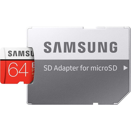 Carte mémoire Samsung microSDXC Evo+ - 64 Go Class 10 UHS-I U1 100/20 Mo/s avec adaptateur