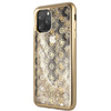Guess 4G Peony Liquid Glitter - Coque iPhone 11 Pro Max (Or)