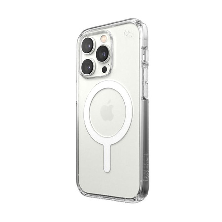 Speck Presidio Perfect-Clear + MagSafe - iPhone 14 Pro Case with MICROBAN Coating (Clear)