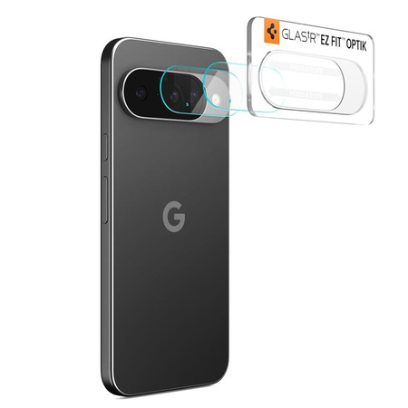 Spigen Optik GLAS.TR Camera Protector 2-Pack - Lens Protector for Google Pixel 10 (Crystal Clear)
