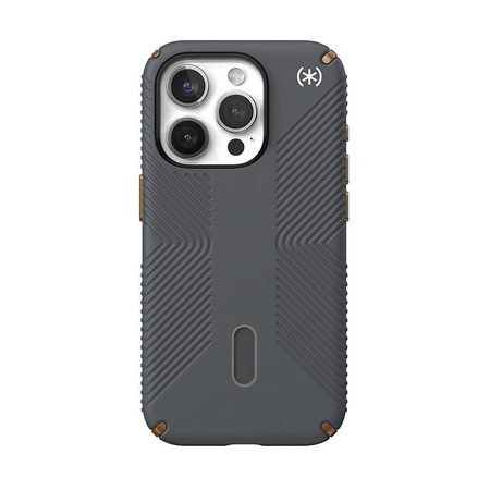 Speck Presidio2 Grip ClickLock & MagSafe - Etui iPhone 15 Pro (Charcoal Grey/Cool Bronze)