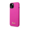 Guess Silicone Vintage - Etui iPhone 14 (fuksja)