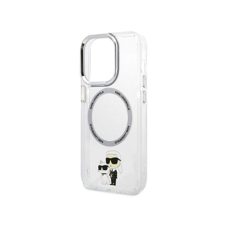 Karl Lagerfeld IML NFT Karl & Choupette MagSafe - Étui pour iPhone 13 Pro (Transparent)