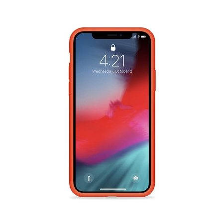 Crong Color Cover - Custodia per iPhone 11 Pro (Rosso)