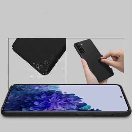 Nillkin Super Frosted Shield - Samsung Galaxy S21+ tok (élénkpiros)