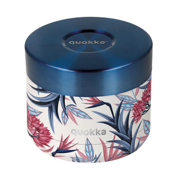 Quokka Whim Food Jar - Thermoskanne für Mittagessen / Lunch-Thermoskanne 360 ml (Blue Garden)