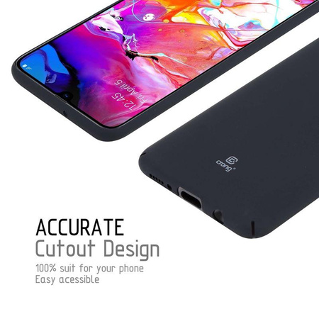 Crong Smooth Skin - Etui Samsung Galaxy A10 (czarny)