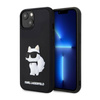 Karl Lagerfeld 3D gumové pouzdro NFT Choupette - iPhone 14 (černé)