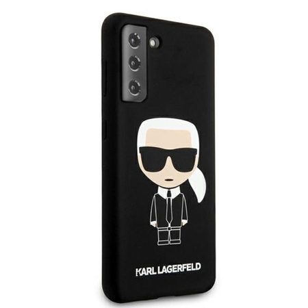 Karl Lagerfeld Fullbody Silicone Iconic - Étui Samsung Galaxy S21 (Noir)