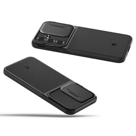 Spigen Optik Armor - Gehäuse für Samsung Galaxy A55 5G (Schwarz)