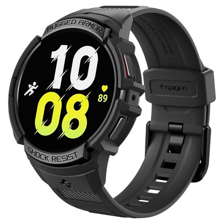 Spigen Rugged Armor Pro - Strap + Case for Samsung Galaxy Watch 6 40 mm (Black)