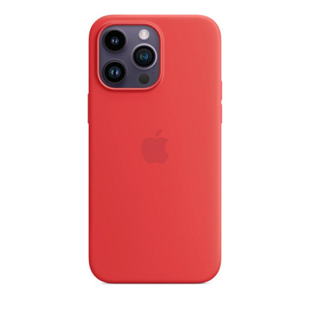 Apple szilikon tok - Szilikon tok MagSafe-rel iPhone 14 Pro Max készülékhez (TERMÉK)VÖRÖS