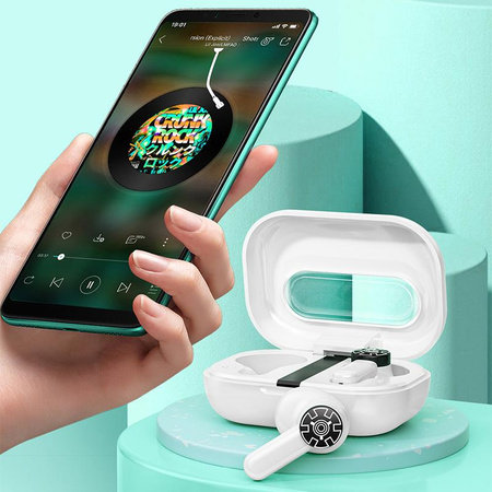 WEKOME VA06 Vanguard Series - Bluetooth V5.2 TWS wireless headphones with charging case (White)