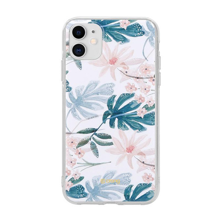 ETUI KWIATY DO IPHONE 11, Crong Wielokolorowe, Eleganckie, Kwiatowe, Case