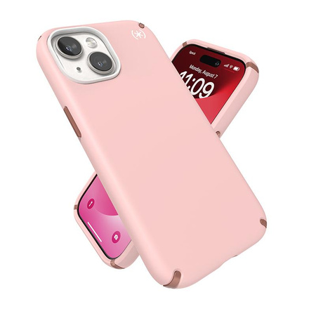 Speck Presidio2 Pro - Case iPhone 16e / iPhone 15 / iPhone 14 / iPhone 13 (Dahlia Pink / Rose Copper / White)