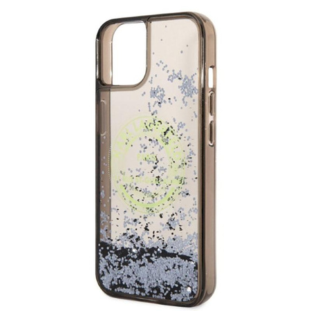 Karl Lagerfeld Liquid Glitter Round RSG Logo Case - iPhone 14 Plus Case (black)