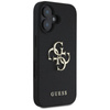 Guess szemcsés Big 4G Logo Small Classic Logo - tok iPhone 16-hoz (fekete)