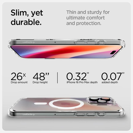 Spigen Ultra Hybrid T MagSafe - Gehäuse für iPhone 16 Pro (Weiß)
