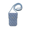 Guess 4G Metal Script Logo - Crossbody Bag for Phone (blue)