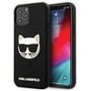 Karl Lagerfeld Choupette Head 3D gumi - iPhone 12 Pro Max tok (fekete)