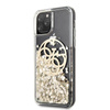 Guess Liquid Glitter Circle Logo - iPhone 11 Pro Tasche (Gold)