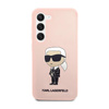 Karl Lagerfeld Silicone NFT Ikonik - pouzdro pro Samsung Galaxy S23 (růžové)