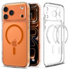 Spigen Ultra Hybrid Mag MagSafe - Hülle für iPhone 17 Pro Max (Transparent/Orange)