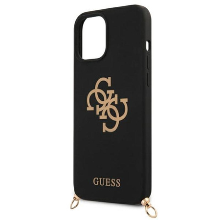 Guess 4G Big Logo Kette - iPhone 12 Pro Max Tasche (schwarz)