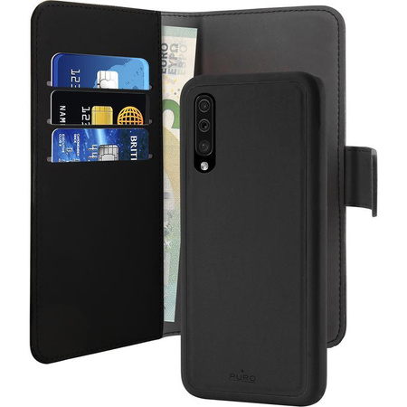 PURO levehető pénztárca - 2 az 1-ben tok Samsung Galaxy A50 (2019) / A50s / A30s (fekete)