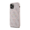 Guess 4G Collection Leather Metal Logo MagSafe - Etui iPhone 12 / iPhone 12 Pro (różowy)