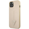 Guess Saffiano Triangle Logo Tasche - iPhone 14 Plus Tasche (beige)