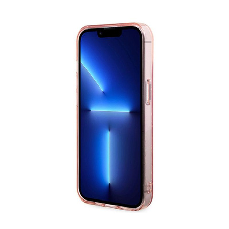 Karl Lagerfeld Monogram Choupette - pouzdro pro iPhone 15 (růžové)