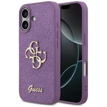 ETUI DO IPHONE 17 GUESS ORYGINALNE FIOLETOWE BROKATOWE ELEGANCKIE MODNE