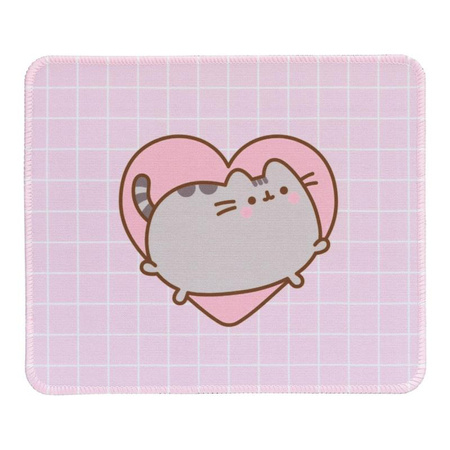PODKŁADKA POD MYSZKĘ KOT PUSHEEN DLA DZIECKA, Różowa, dla Dzieci, z Kotem