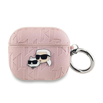 Karl Lagerfeld Monogram Karl & Choupette Head - AirPods 3 Case (pink)