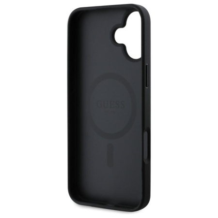 Guess 4G Ring Classic Logo MagSafe - iPhone 16 Tasche (schwarz)
