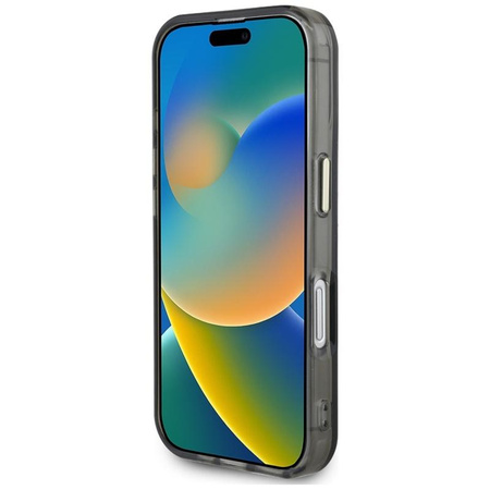 Guess IML Metal Mountain Logo MagSafe - Case for iPhone 16 (black)