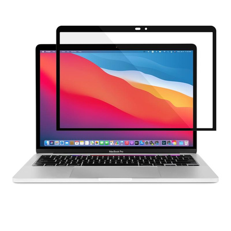 Moshi iVisor XT - Ochranná fólie na displej pro MacBook Pro 13" / MacBook Air 13" (černý rámeček)